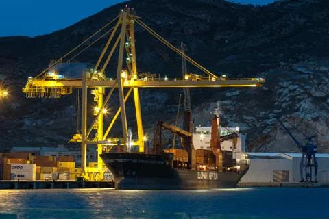 Shipyard in Spain Stock Photos