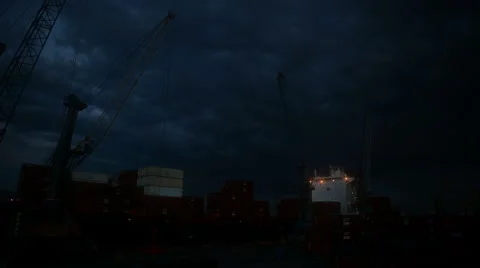 Shipyard time lapse Видео 52381788