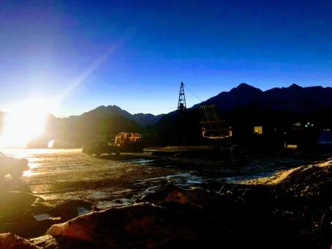 Shipyard work in Alaska Stock Photos