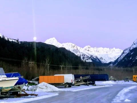 Shipyard work in Alaska Stock Photos
