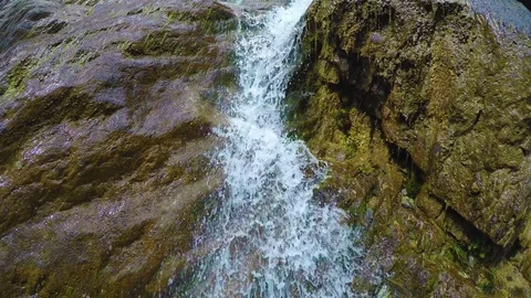 Shirlak waterfall in rocks Altai Mountains Stock Footage 82262553