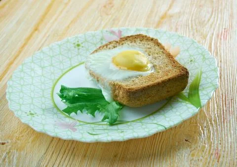 Shirred eggs Stockfoto's