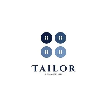 Shirt Button Logo Template Design Stock Illustration