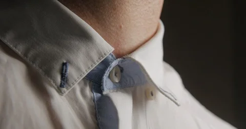 Shirt button man opening and closing slow motion 스톡 동영상 103493915