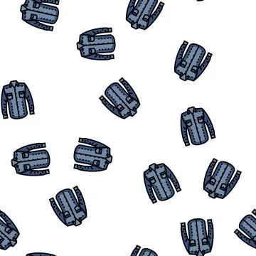 Shirt denim vector seamless pattern Stock Illustration
