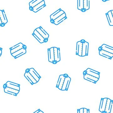 Shirt denim vector seamless pattern Stock Illustration