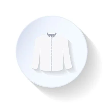 Shirt flat icon Illustrazione stock