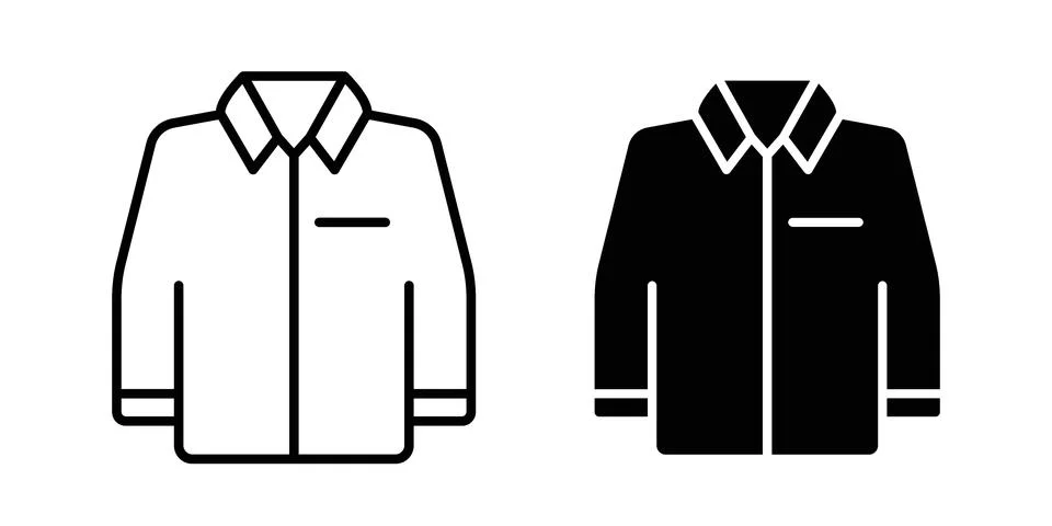 Shirt icon design. Simple Vector illustrations.. Stock Illustration