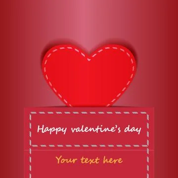 Shirt pocket with heart. Creative vector illustration Stock Illustration