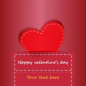 Shirt pocket with heart. Creative vector illustration Stock Illustration