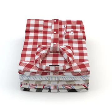 Shirt set on a white background Stock Illustration