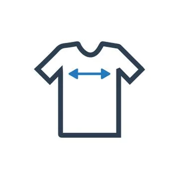 Shirt Sizing Icon Stock Illustration