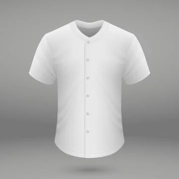 Shirt template for baseball jersey Illustrazione stock