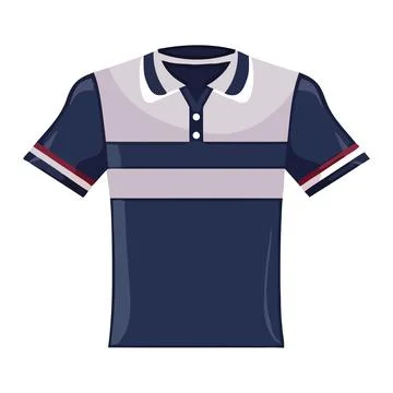 Shirt on white background Illustrazione stock