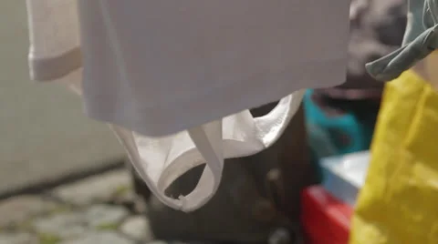 Shirt in the wind Vídeos de archivo 41549411