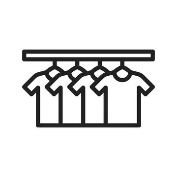 Shirts icon vector image. Illustrazione stock