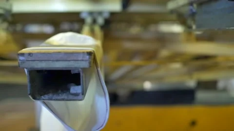 Shirts on screen printer (Close Up) Stock Footage 54678899