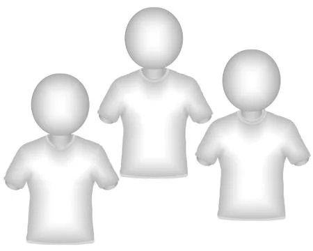 Shirts white Stock Illustration