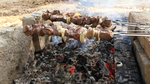 Shish kebab Stock Footage 921012