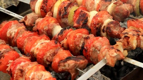 Shish kebab + Video stock 79136015