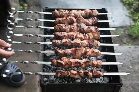 Shish kebab Foto stock