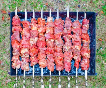Shish kebab. Stock Photos