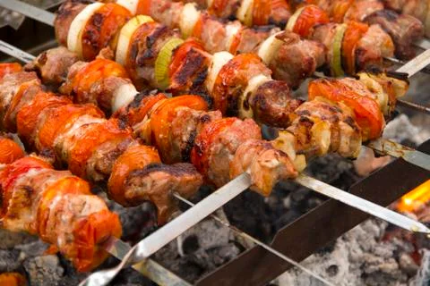 Shish kebab Stock Photos