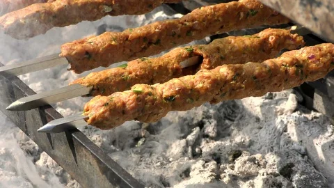Shish kebabs Stock Footage 115747050