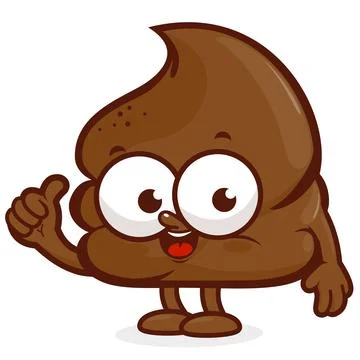Shit cartoon. Vector illustration Stock Illustration