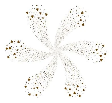 Shit Flies Curl Stream Stock Illustration