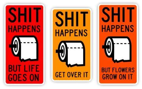 Shit happens Stock Illustration