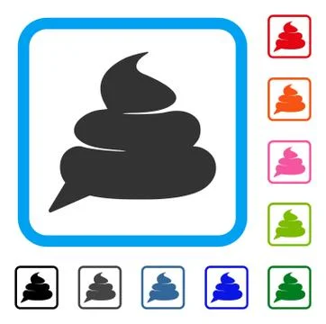 Shit Idea Cloud Framed Icon Illustrazione stock