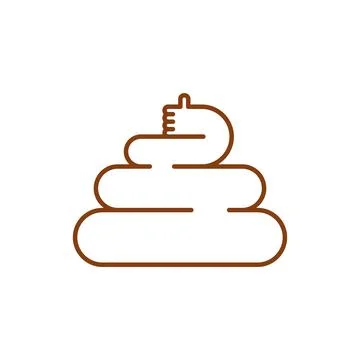 Shit thumbs up. Poop thumb up. Vector illustration Stock Illustration