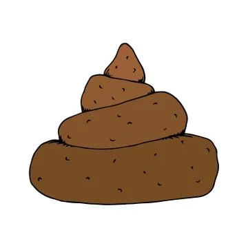 Shit. Vector illustration of a bunch of shit. Hand drawn shit. Stock Illustration