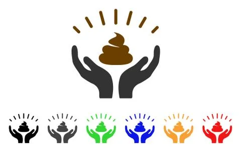Shit Win Hands Vector Icon Illustrazione stock