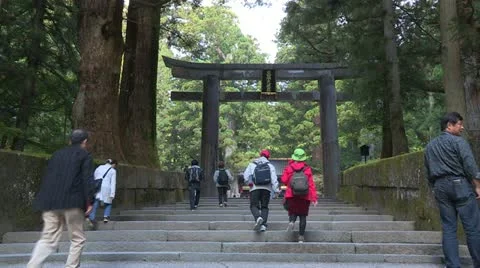 Shito gate at Shrines of Nikko Video stock 12436981