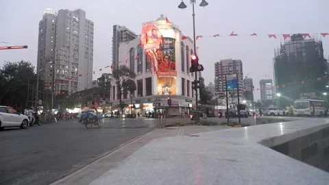 Shiv Sena Bhavan Stock Footage 255388548