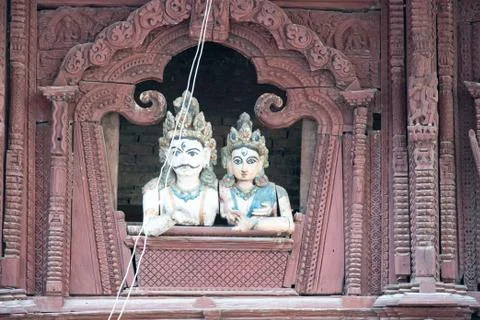 Shiva and Parvati Stockfoto's