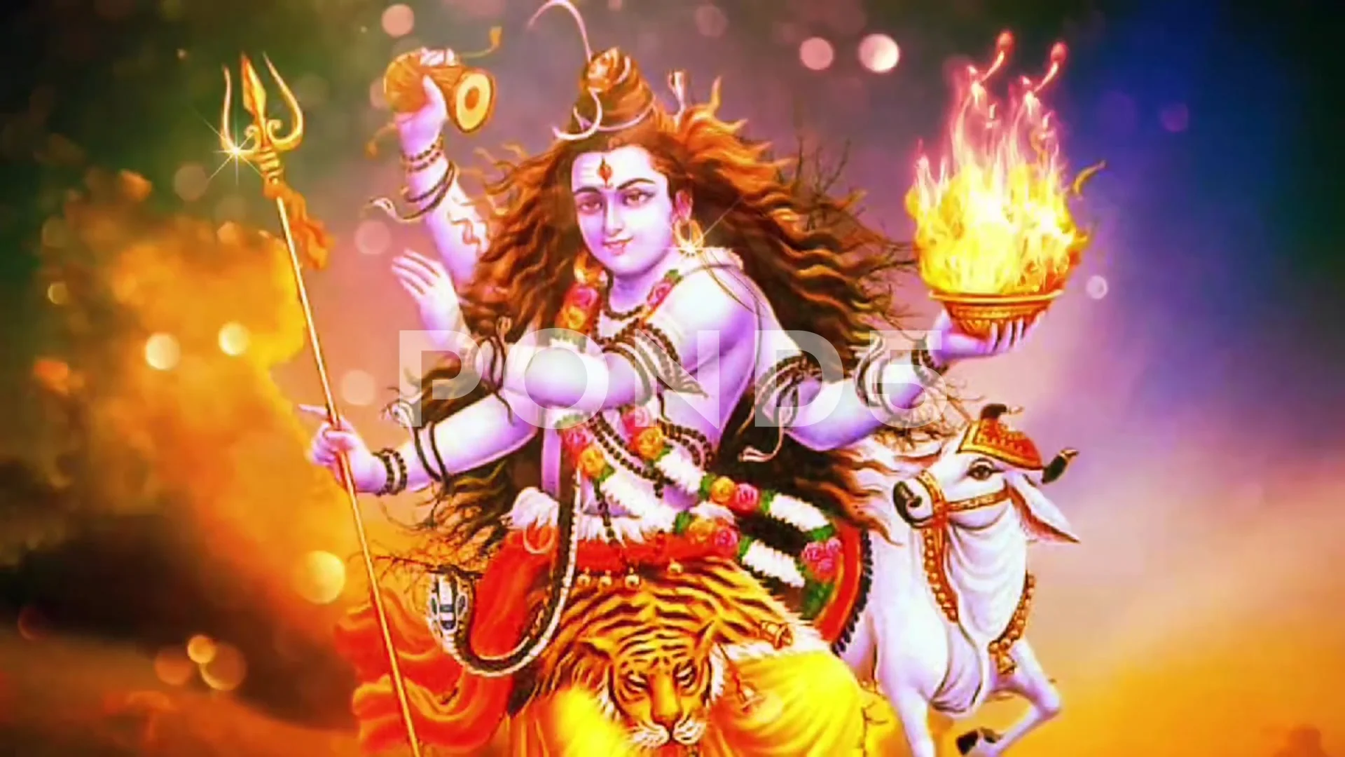 Shiva Cartoon Xxx Videos - Shiva with animated background 4K video | Stock Video | Pond5