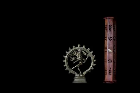Shiva, indian divinity next to a guildhall Stock Photos