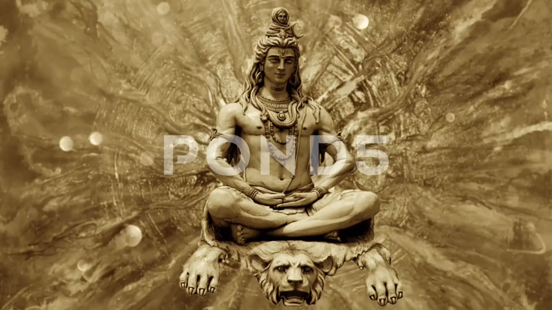 Shiva,shivji,Om meditation animation bac... | Stock Video | Pond5