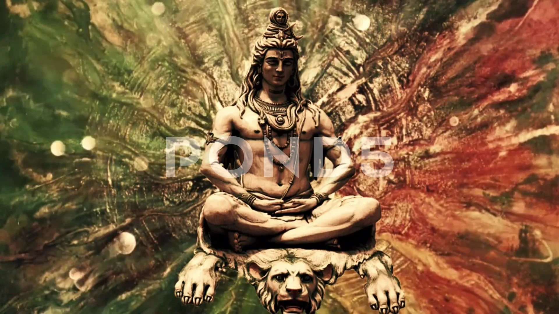 Shiva,shivji,Om meditation animation bac... | Stock Video | Pond5