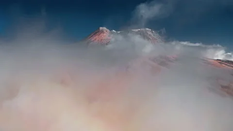 Shiveluch Volcano, Kamchatka Stock Footage 137014553