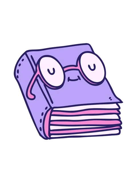 Shivering motion animation of cartoon of a book wearing spectacles Stock Footage 324111680