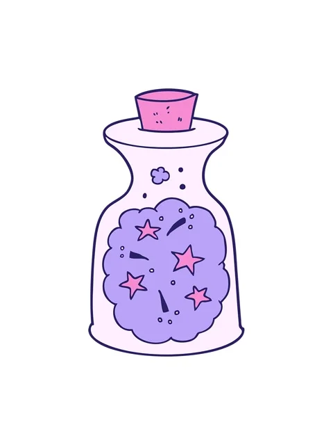 Shivering motion animation of cartoon magic potion Stock Footage 324324836
