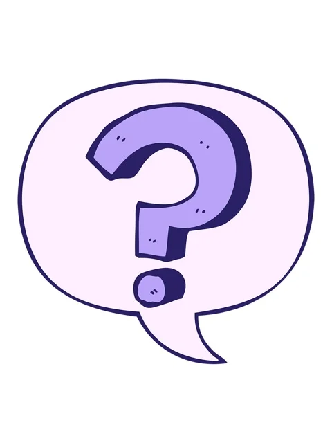 Shivering motion animation of cartoon question mark with speech bubble Video stock 324196229