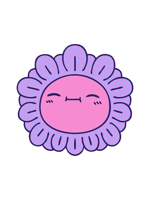 Shivering motion animation of comic book style quirky cartoon flower Stock Footage 324044155