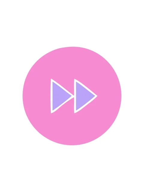 Shivering motion animation of flat symbol of a fast forward button icon Stock Footage 324180443