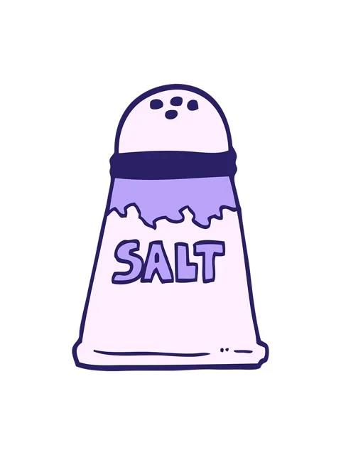 Shivering motion animation of hand drawn doodle style cartoon salt shaker Stock Footage 324175483