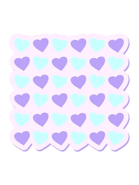 Shivering motion animation of hearts repeat pattern sticker Stock Footage 324100549